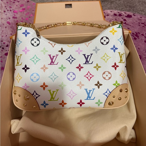 LOUIS VUITTON x Takashi Murakami Boulogne Canvas shoulder bag (AUTHENTIC) - Picture 4 of 9